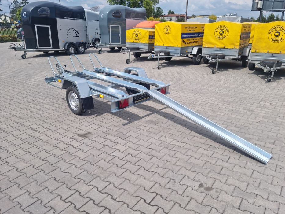 Przyczepa do motocykli do motorów na trzy Niewiadów od ręki nowa 750kg