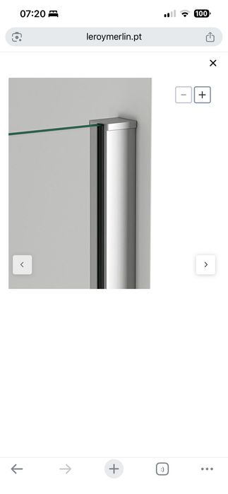 Painel vidro Duche 1,20 m