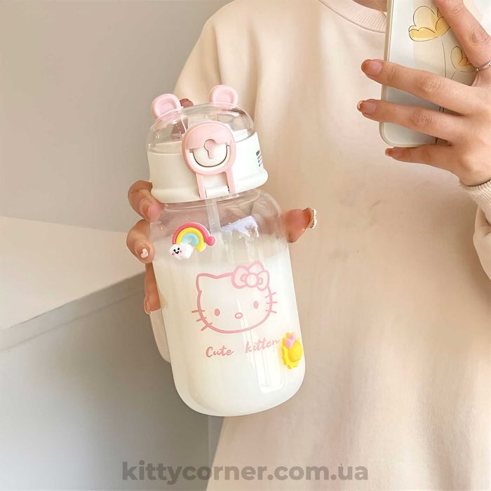 Дитяча пляшка для води Hello Kitty хелоу кіті Пляшка для молока