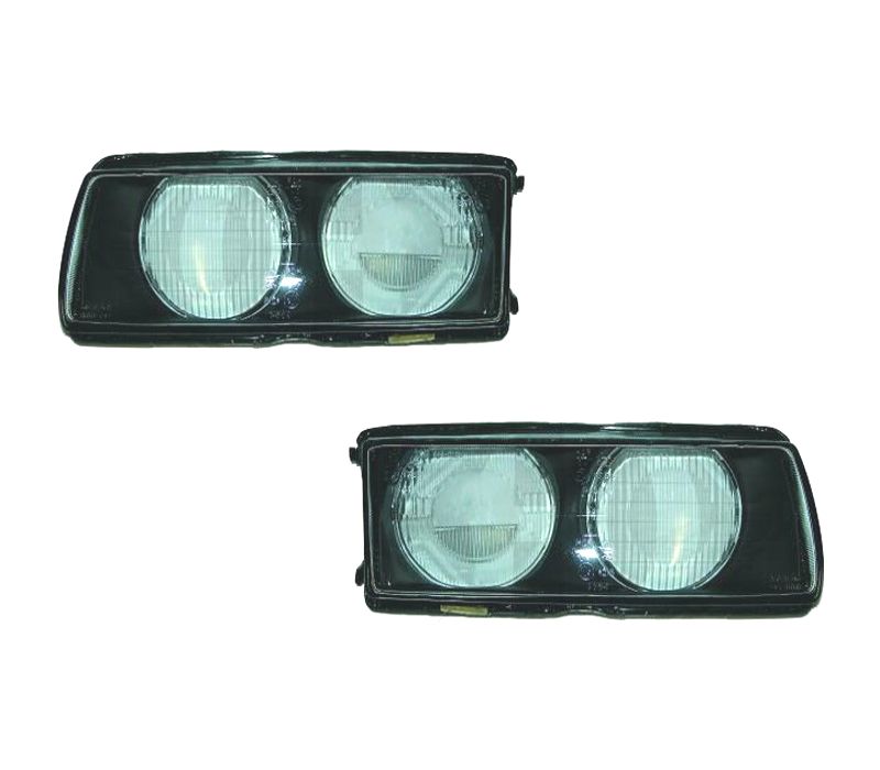 FARÓIS LENTES BMW E36 94-99 FUNDO PRETO