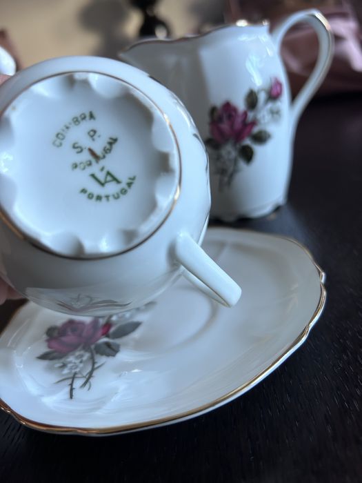 Serviço Café Vista Alegre antigo 15 peças - Novo  - Marca 32