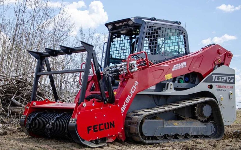 Mulczowanie Wycinka drzew krzaków zarośli traw - Mulczer czyszczenie