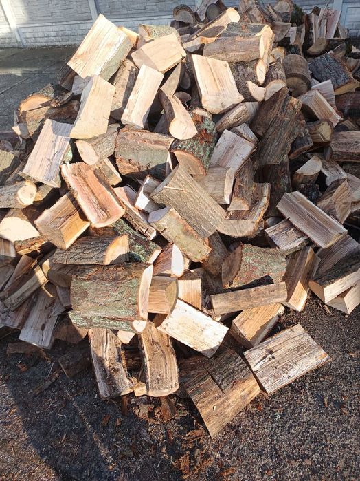Drewno Opałowe I Kominkowe Dąb Buk Łupane