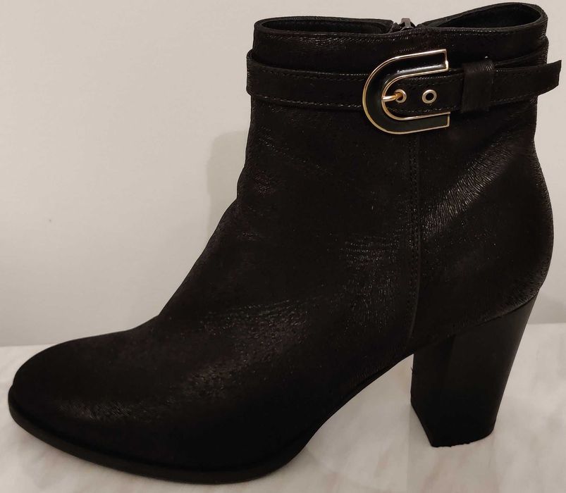 Czarne damskie buty. Rozmiar 40. Naturalna skóra.