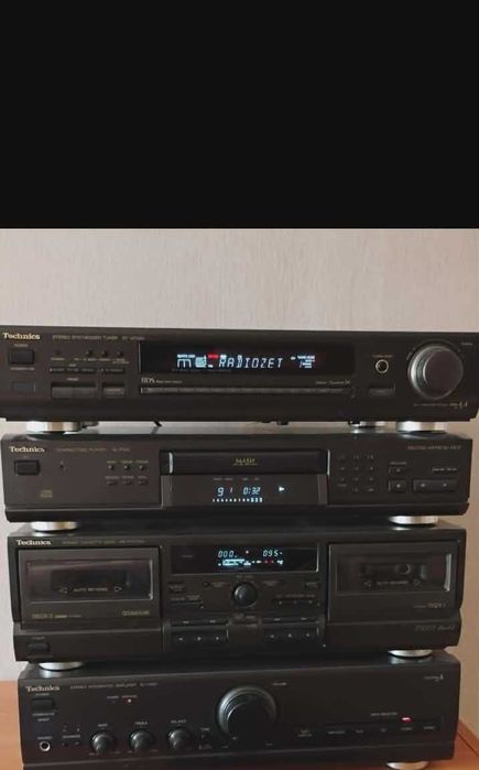 Wieża Technics z kolumnami