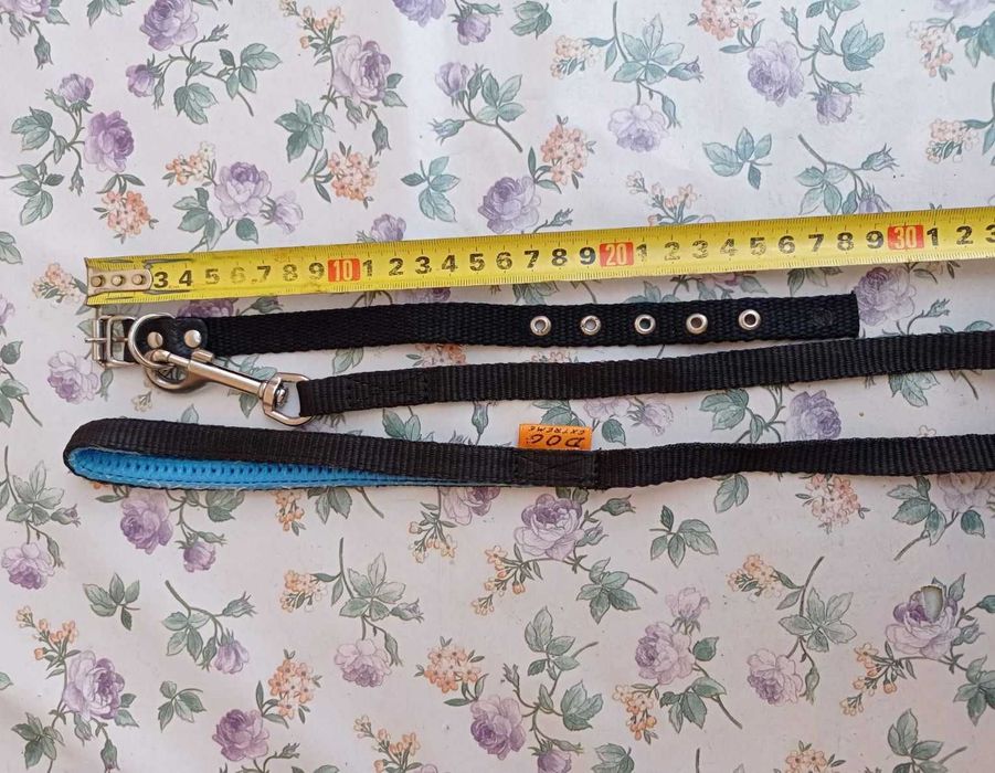 Комплект поводок та ошийник для маленької собачки чи котика