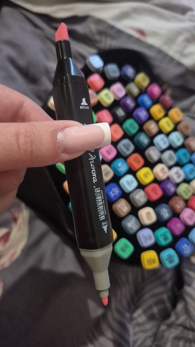 80 sztuk mazaków dwustronnych w etui