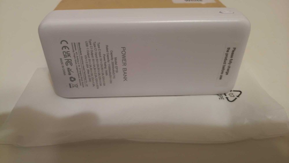 Powerbank EAGET 20000mA. 22.5w PD20. Quick Charge 4.0