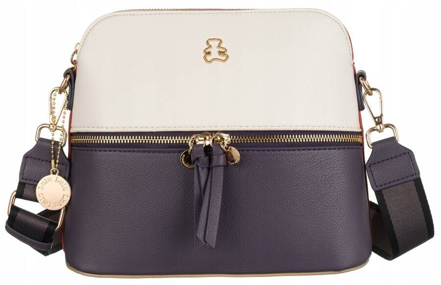 listonoszka ze skóry ekologicznej na szerokim, doczepianym pasku