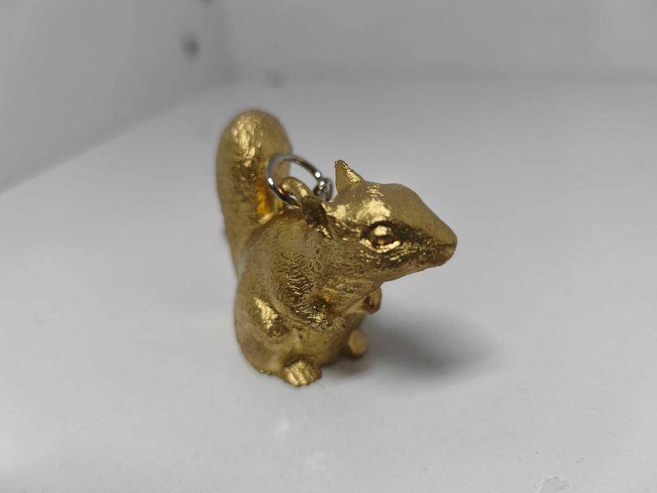Wiewiórka Brelok do Kluczy z Figurką 3D