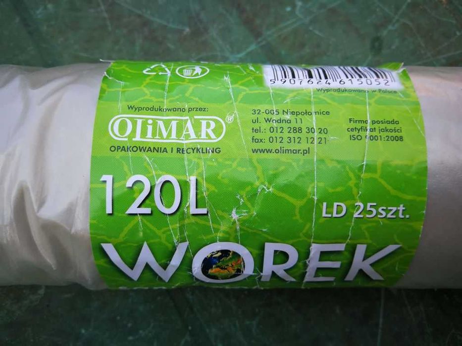 Worki sanitarne Olimar 120L 25 szt