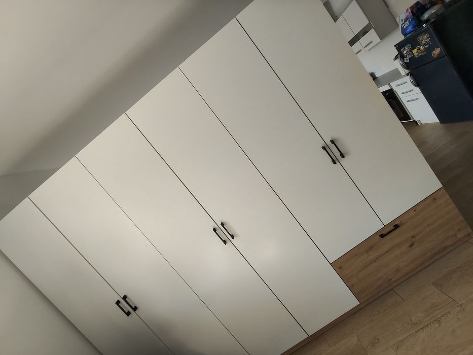 Szafa 269 cm Alta 6D1S - artisan/biały