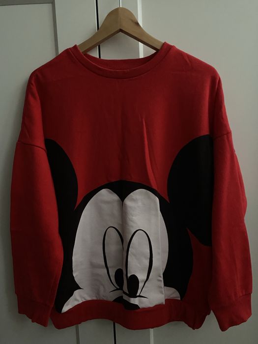 Cropp S bluza czerwona Myszka Miki Disney ocieplana