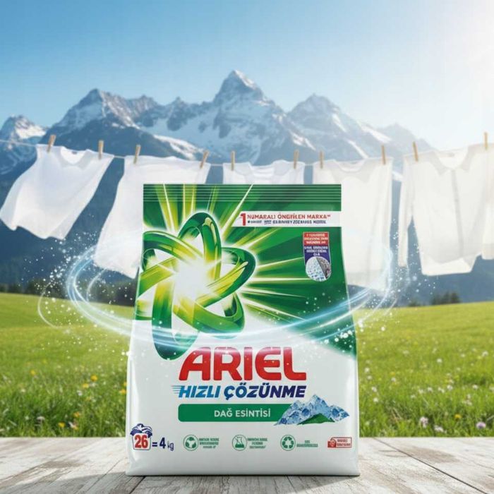 Ariel Proszek do Prania Białego Białych Tkanin Wydajny 4kg