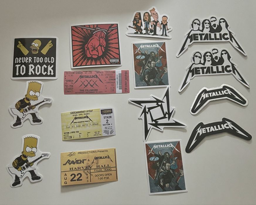 Metallica - zestaw naklejek naklejki