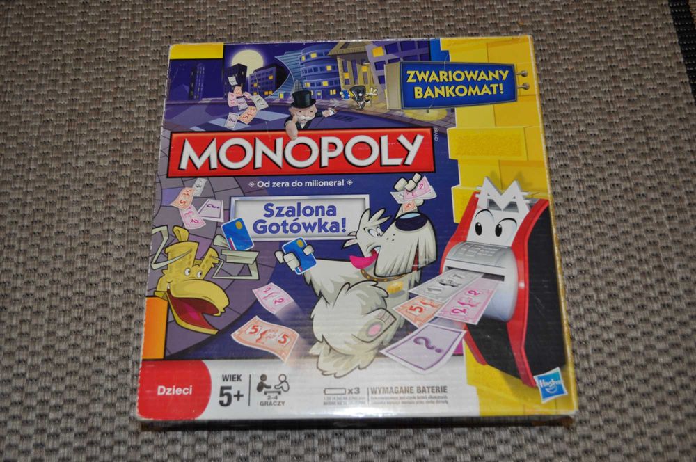 Gra Monopoly Zwariowany bankomat Szalona Gotówka