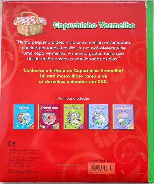 Livros c/ DVD "Capuchinho Vermelho" e "A Pequena Sereia" (Estrear)