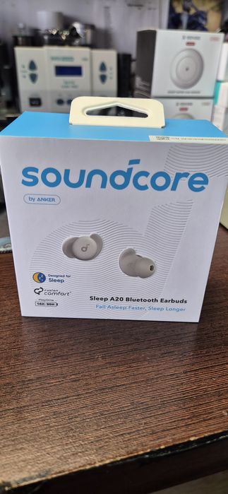 Słuchawki douszne Soundcore A20 do spania beżowy Nowe!