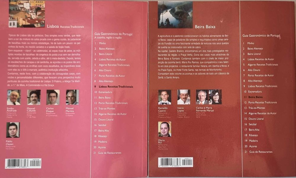 Guia Gastronómico de Portugal (9 volumes)