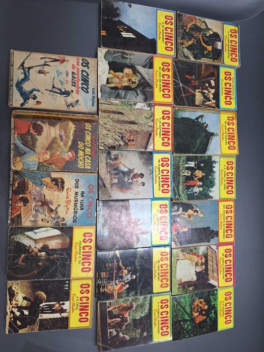 Enid Blyton – Os Cinco – 19 de 21 volumes – coleção quase completa – 85€