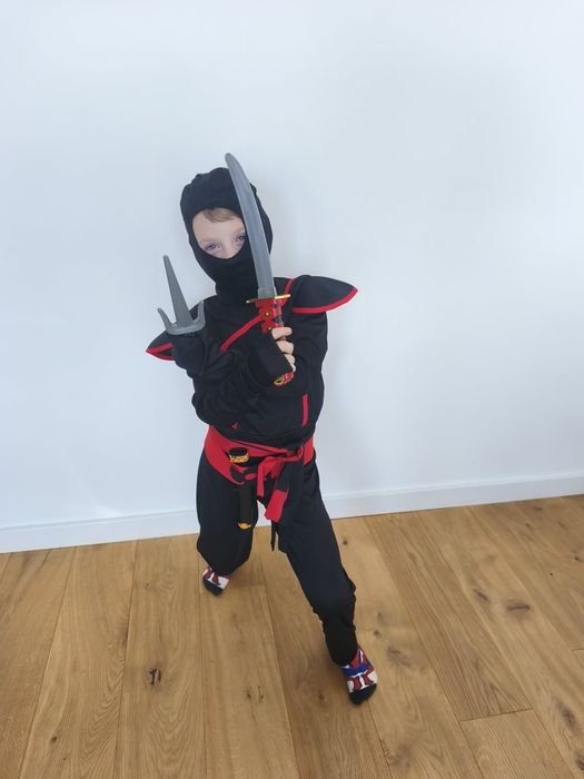 Nowy strój kostium Samuraj/Ninja Ninjago LEGO (Rozm.116/122)