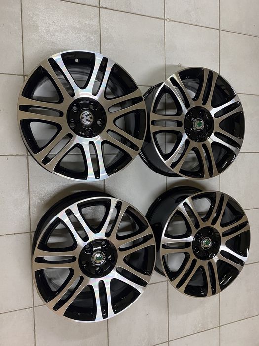 Jantes 18” 5x112 originais skoda octavia vw golf caddy audi a3 passat