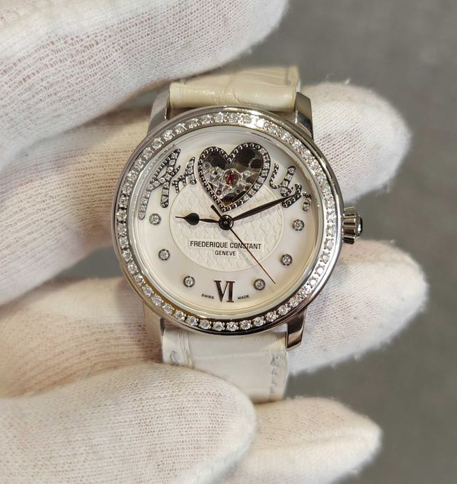 Жіночий годинник Frederique Constant Automatic Open Heart Diamonds Swi