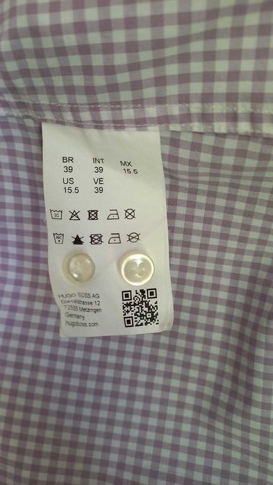 мужская рубашка HUGO BOSS 39/15,5  Slim Fit