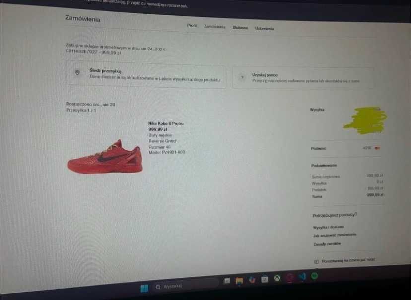 Buty do koszykówki Nike Kobe 6 Protro Reverse Grinch 46