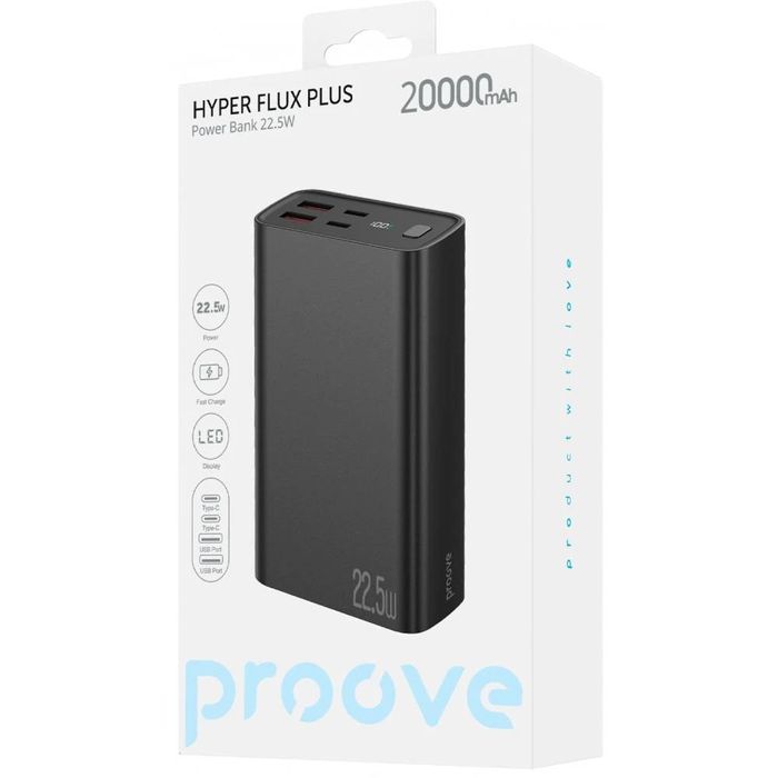 ПоверБанк Proove Hyper Flux Plus 20000мАч  22,5W  швидка зарядка