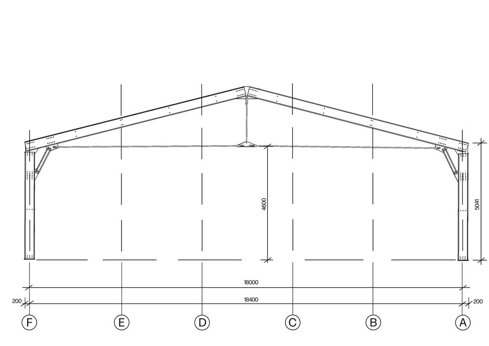 Hala stalowa konstrukcja 18m x 50m x 5m Ocynk