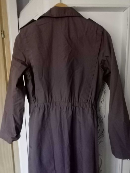 NINO angielski płaszcz damski przejściowy ocieplany prochowiec 36 S 10