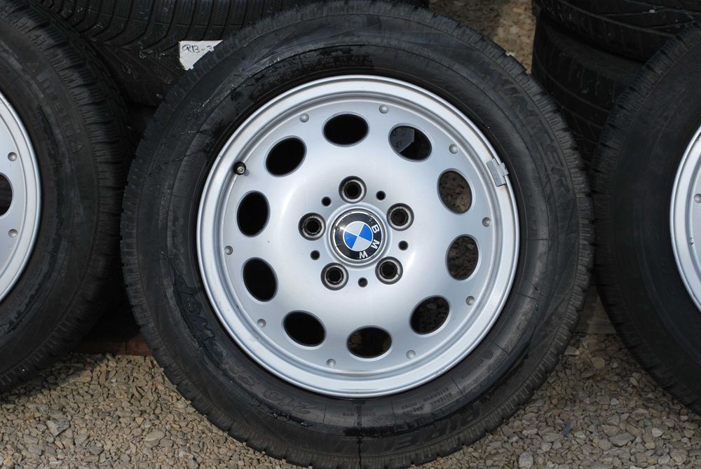 Koła 205/60 R15 5x120 Oryginalne Alufelgi + opony zimowe BMW 7J ET47