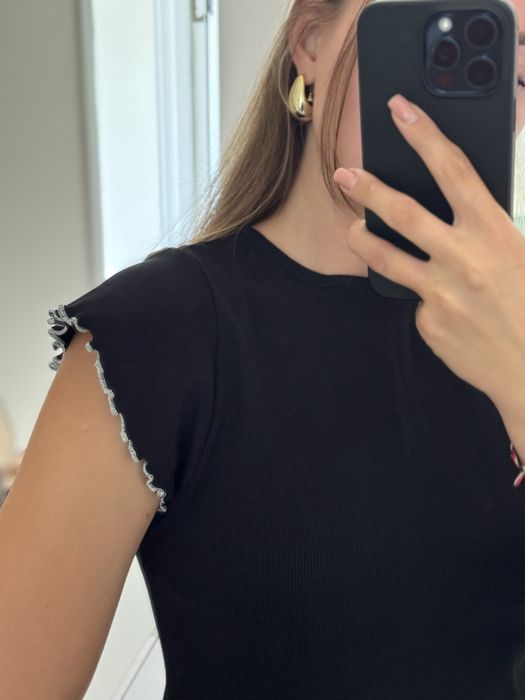 Кофтинка рубчик чорна