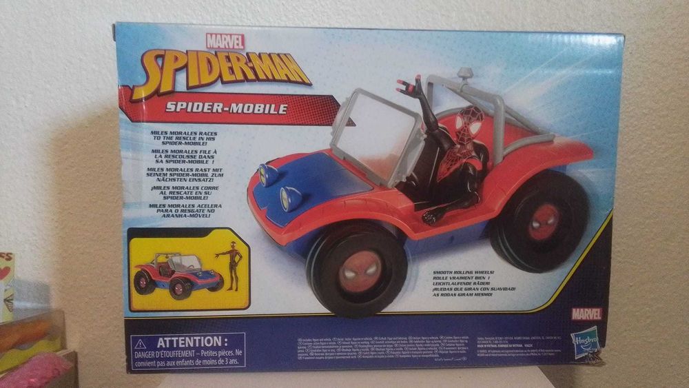 Marvel Spider-Man Spider-Mobile com figura Miles Morales | NOVO