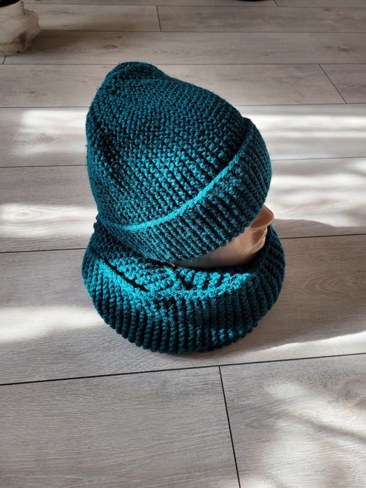 Шапка и снуд.  Комплект.  Ручная работа