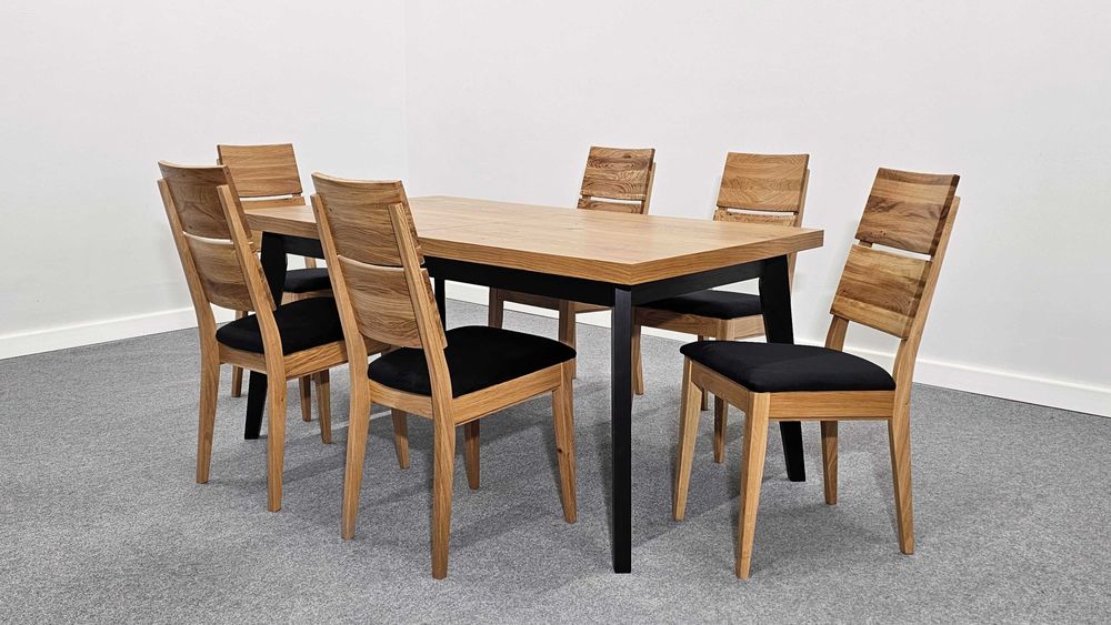 Krzesło dębowe lite nowoczesne klasyczne do salonu jadalni producent