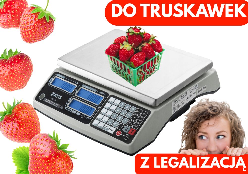 Waga do owoców z legalizacją do 2028 roku do borówek truskawek na targ