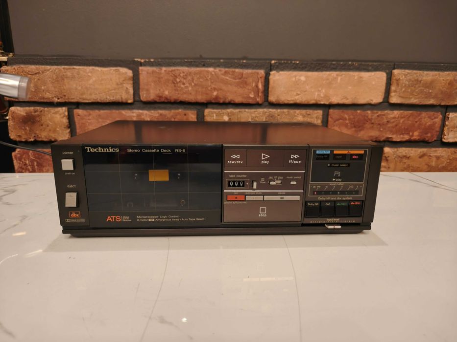 TECHNICS RS-6 dbx ATS ! Rzadki magnetofon kasetowy do naprawy