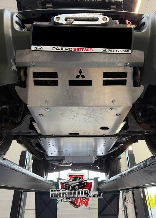 KOMPLET Osłon Aluminium 6mm MITSUBISHI PAJERO4 Silnik Skrzyni REDU/ZBI