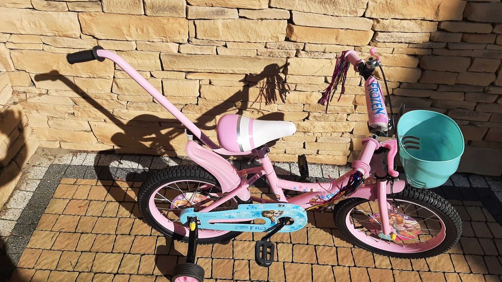 Rower 16,12 cali dla dziewczynki Frozen  koszyk taśmy kółka promocja !