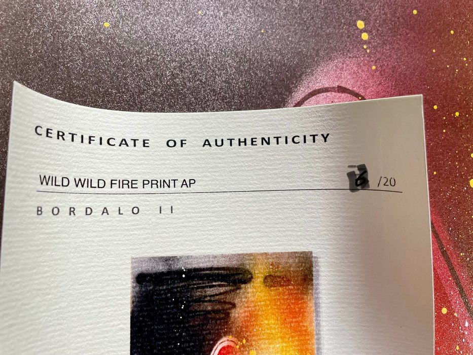 Bordalo II (1987) - Wild Wild Fire (Artist Proof