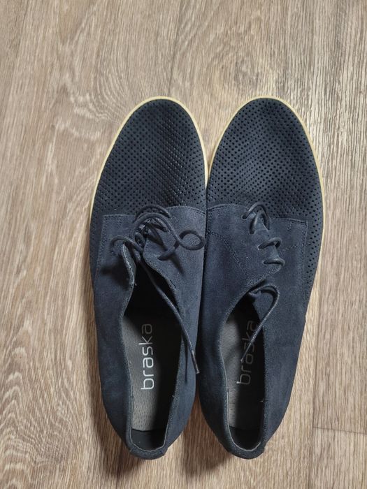 Туфлі замшеві дербі