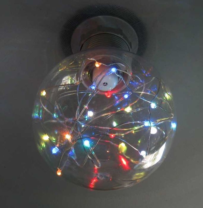 Żarówka ozdobna LED migająca – gwint E27 - 230V - na prezent