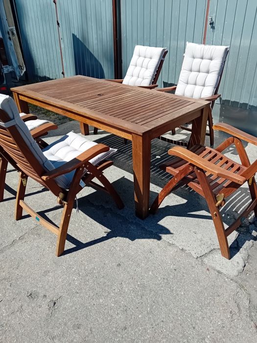 Zestaw ogrodowy drewniany