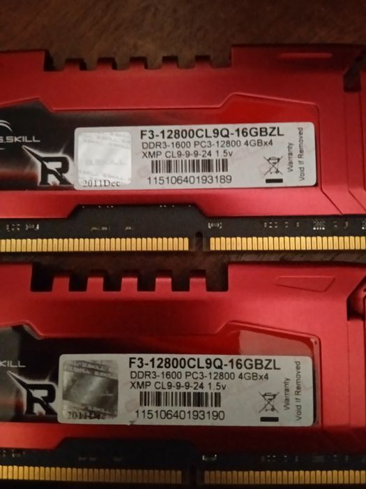 Memória RAM g.skiil ripjaws ddr3 4 x 4 gb