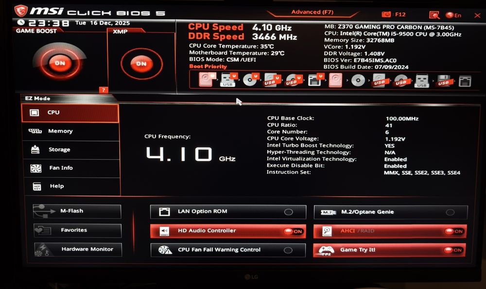 Komputer gamingowy | i5-9500 | GTX 1060 6GB | 32GB RAM RGB | Win11