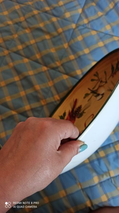 Taca/prato Xll seramicaRB bernarda
