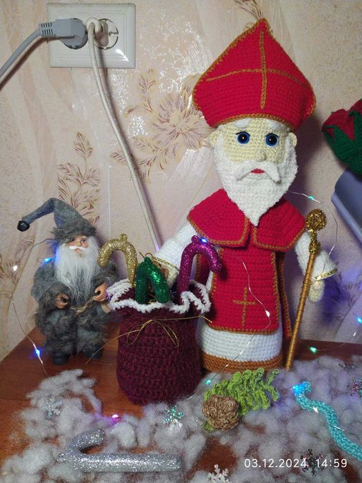 Святий Миколай 37 см ручна робота під замовлення