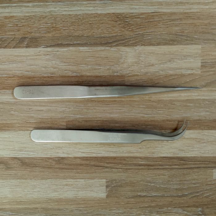Zestaw do rzęs, rzęsy, pensety, kuferek